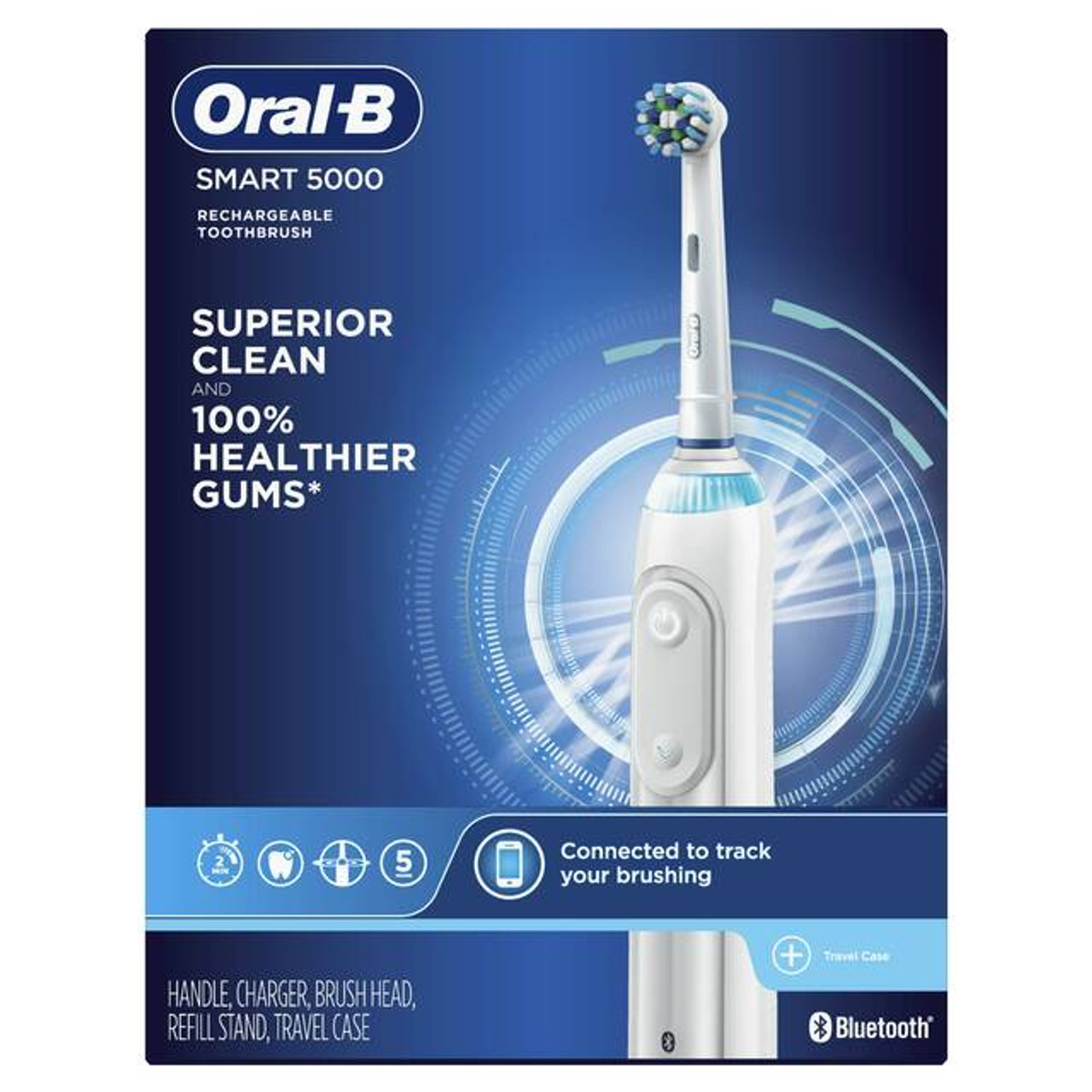 Inteligentná séria Oral-B Smart 5000 with Bluetooth Biele | SK_OB48812