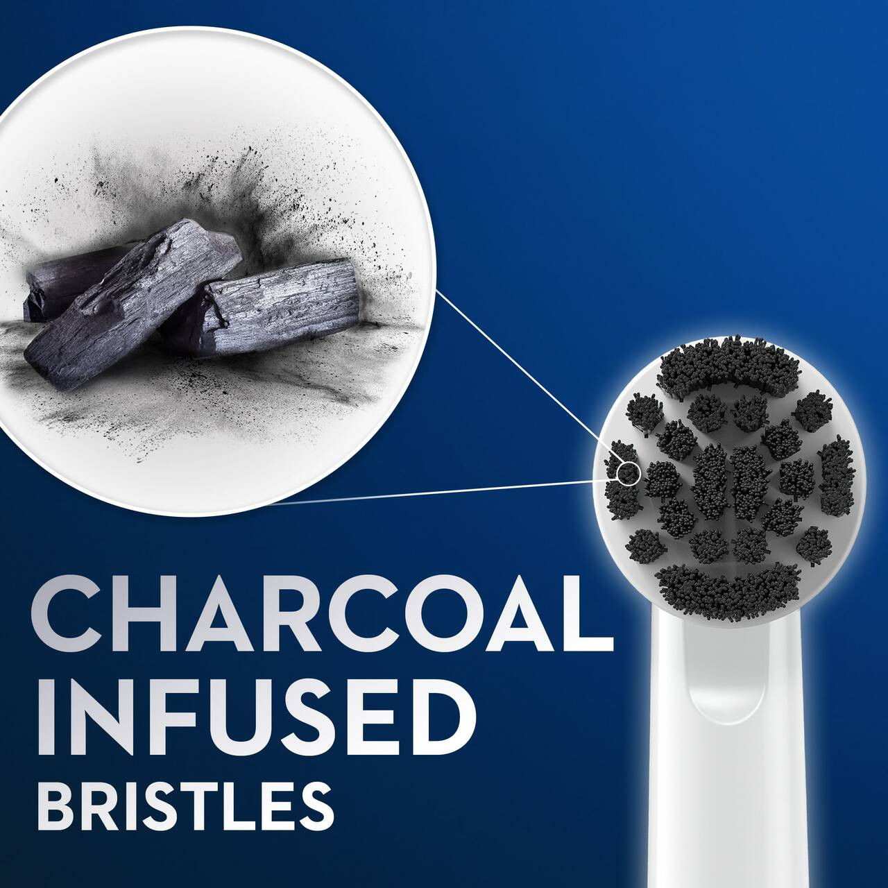 Ostatné hlavice kefky Oral-B Charcoal bristles Siva | SK_OB64434