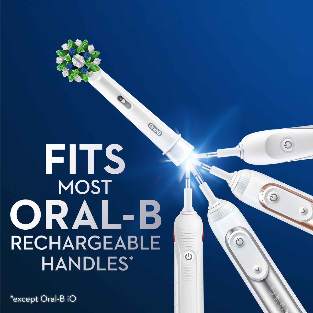 Ostatné hlavice kefky Oral-B CrossAction X-Filament Biele | SK_OB23821