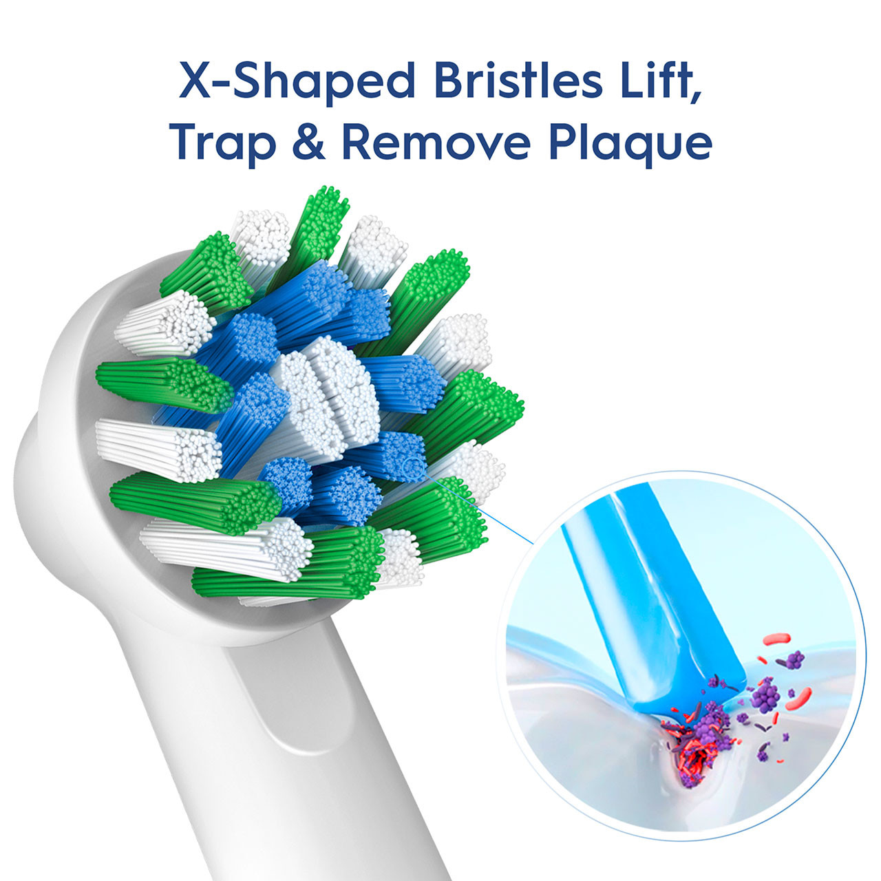 Ostatné hlavice kefky Oral-B CrossAction X-Filament Modre | SK_OB27439