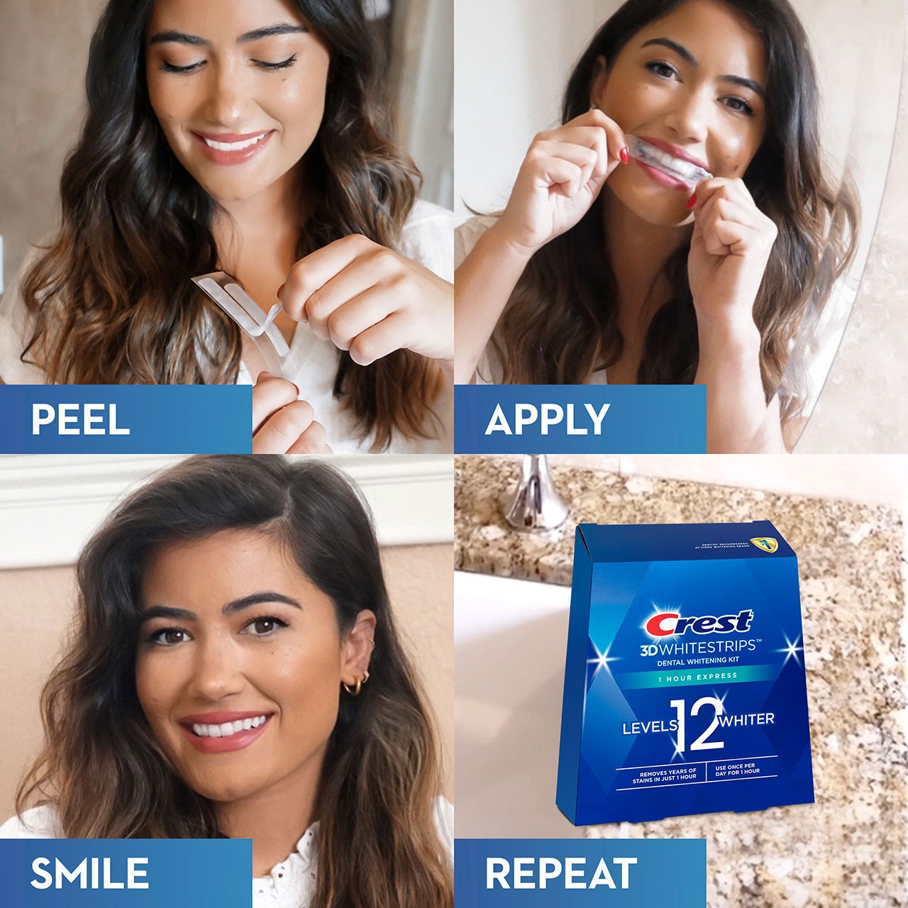 Príslušenstvo Oral-B 3DWhitestrips 1 Hour Express Modre | SK_OB44398