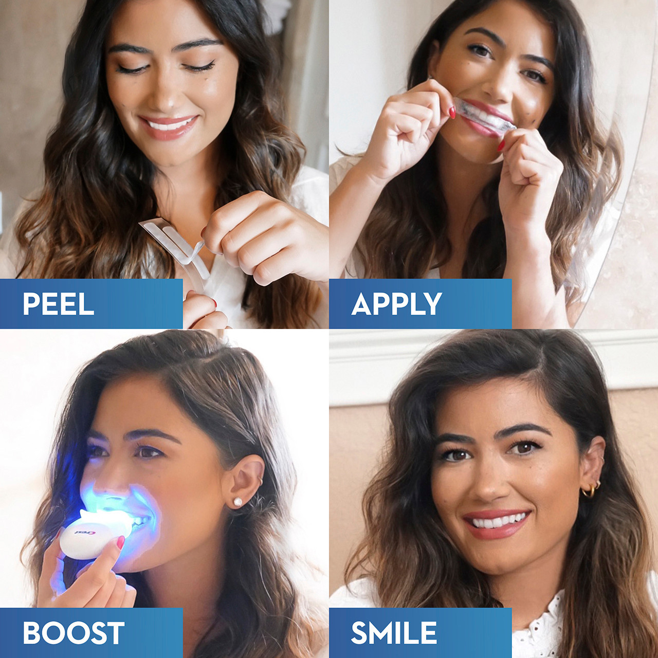 Príslušenstvo Oral-B Crest 3DWhitestrips Dental Whitening Kit 1 Hour Express + LED Svetlo | SK_OB65900