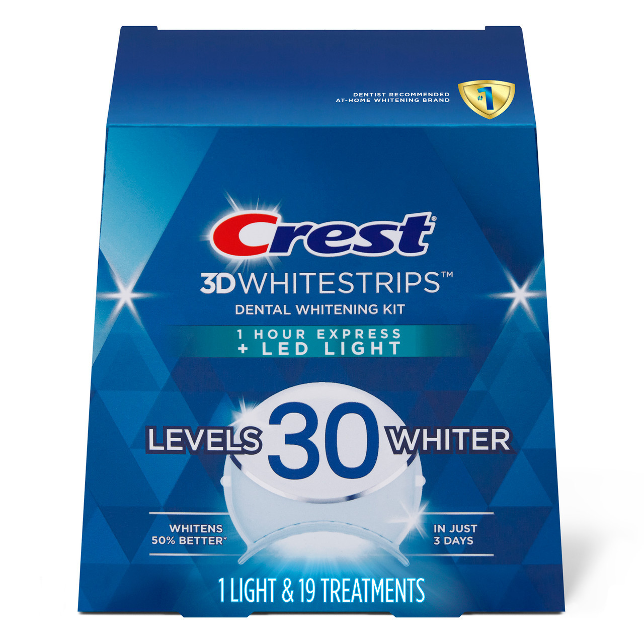 Príslušenstvo Oral-B Crest 3DWhitestrips Dental Whitening Kit 1 Hour Express + LED Svetlo | SK_OB65900