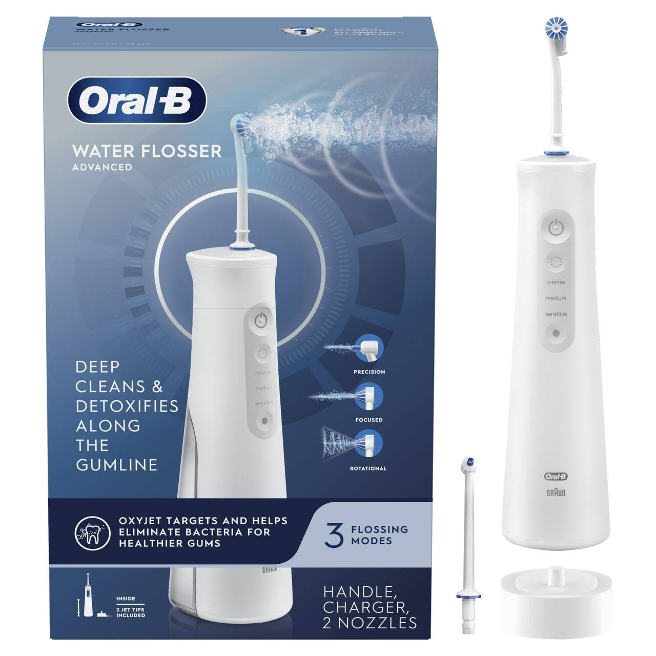 Príslušenstvo Oral-B Water Flosser Advanced, Portable Oral Irrigator Handle Biele | SK_OB83561