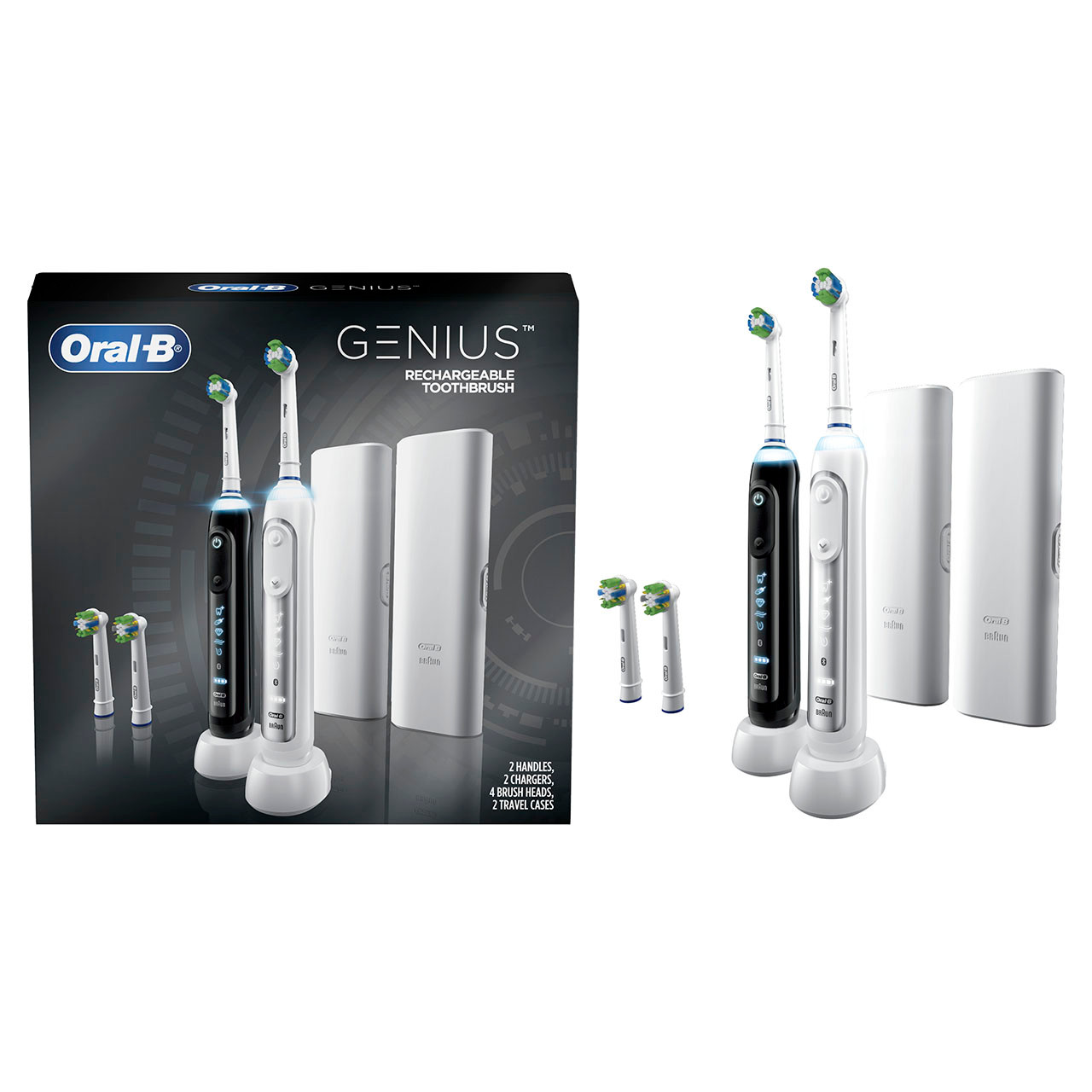 Séria Genius Oral-B Genius 6000 Rechargeable Čierne Biele | SK_OB58186