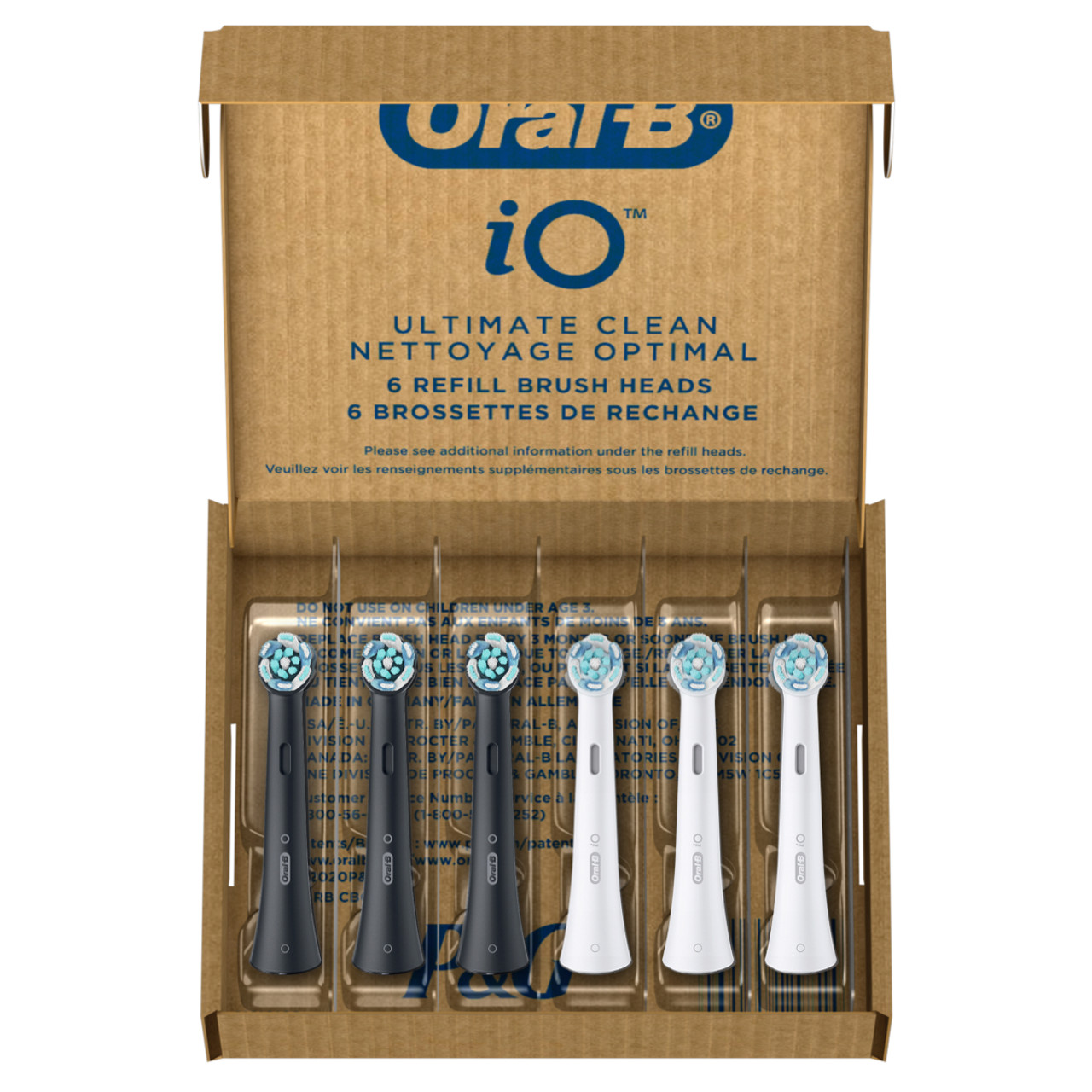 iO kefkové hlavy Oral-B iO Ultimate Clean Biele Čierne | SK_OB80937